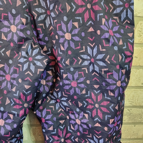 Columbia Big Girls Snowpants Black Pink Purple Aztec Print Size XL 18/20 - Picture 9 of 12